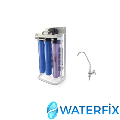 Waterfix 200 Wp Pompalı Yüksek Akış Kapasiteli Tezgah Altı Su Arıtma Cihazı